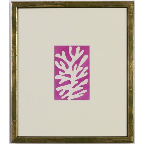 163 - HENRI MATISSE, a set of ten, rare hand coloured pochoir after the decoupage Edition size 1000. Publi... 