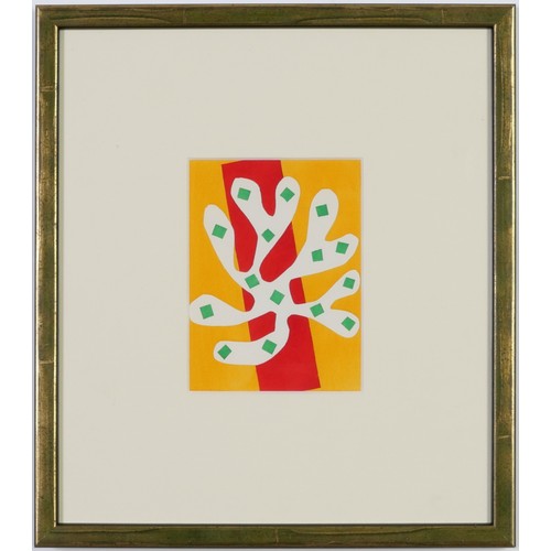 163 - HENRI MATISSE, a set of ten, rare hand coloured pochoir after the decoupage Edition size 1000. Publi... 