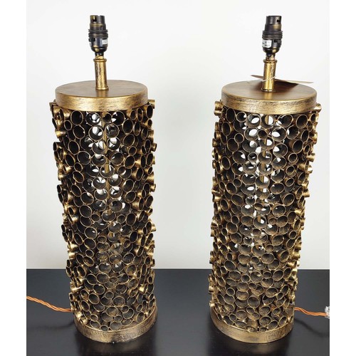 620 - JULIAN CHICHESTER CAPRI TABLE LAMPS, a pair, 60cm H x 16cm diam. (2)