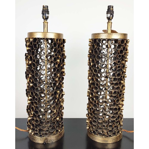 620 - JULIAN CHICHESTER CAPRI TABLE LAMPS, a pair, 60cm H x 16cm diam. (2)