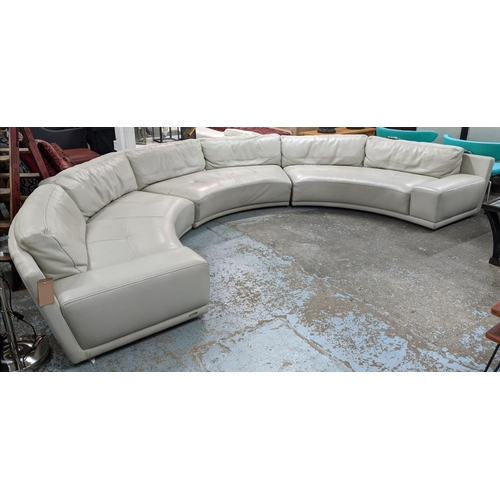 413 - ROCHE BOBOIS SOLSTICE SOFA, by Philippe Bouix, 430cm W.