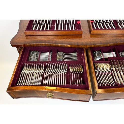 32 - CANTEEN OF CUTLERY, comprising 48 forks, 46 knives, 23 dessert spoons, 24 fish knives and forks and ... 