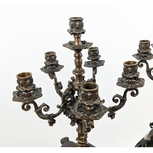 354 - AFTER JEAN-LOUIS GRÉGOIRE CANDELABRA, a pair, 93cm H each. (2)