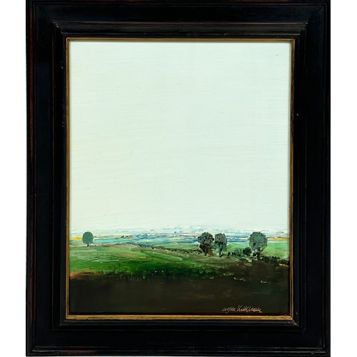 127 - ANTHONY KIRKHAAR, 'Landscapes', oil on board, 30cm x 24cm, signed, framed.