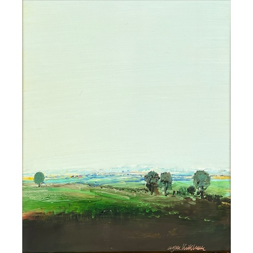 127 - ANTHONY KIRKHAAR, 'Landscapes', oil on board, 30cm x 24cm, signed, framed.