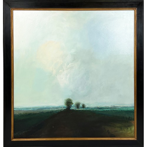 128 - ANTHONY KIRKHAAR, 'Landscape', oil on canvas, 100cm x 95cm, signed, framed. (Subject to ARR - see Bu... 