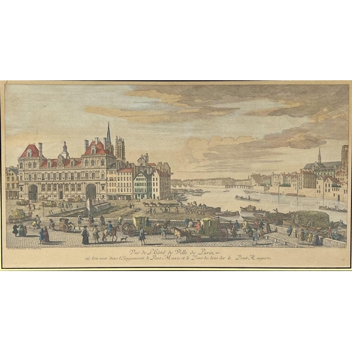 49 - JACQUES RIGAUD (French 1681-1734) 'Vue de L'Hotel de ville de Paris', and Vue particuliere de La Cha... 