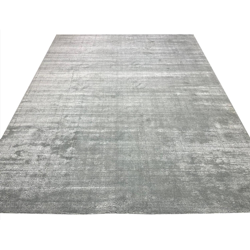 101 - CONTEMPORARY BAMBOO SILK AND WOOL CARPET, 307cm x 244cm.