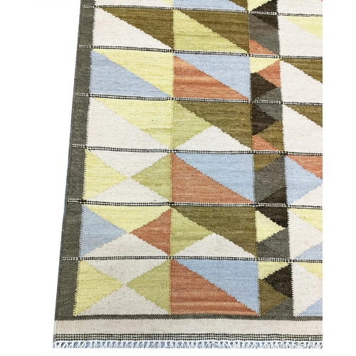 105 - SWEDISH DESIGN KILIM, 302cm x 198cm.