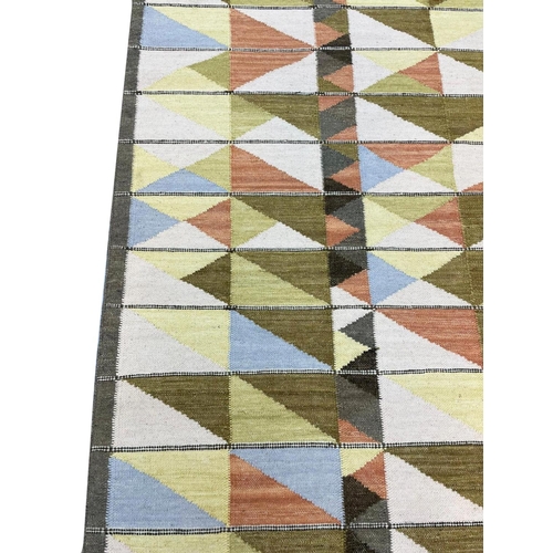 105 - SWEDISH DESIGN KILIM, 302cm x 198cm.