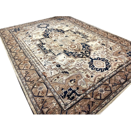 106 - FINE HERIZ DESIGN CARPET, 362cm x 266cm.