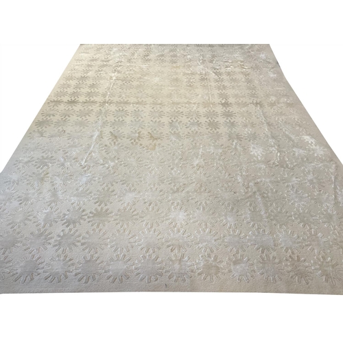 111 - MARTHA STEWART CONTEMPORARY CARPET, 410cm x 292cm, Constellation/Milky way, wool, silk and linen.