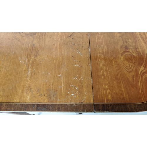 130 - PEMBROKE TABLE, 82cm x 75cm H, George III satinwood with crossbanded detail, drop flaps and inlaid t... 