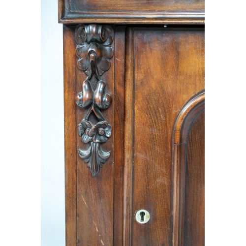 153 - SIDE CABINET, Victorian mahogany, with hinged top, dummy drawer, door and cellarette drawers, 66cm x... 