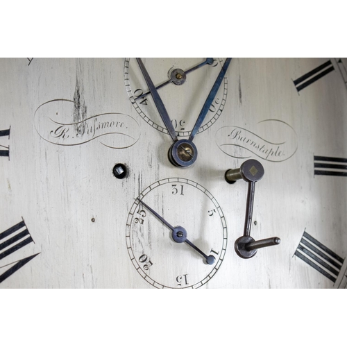 160 - LONGCASE CLOCK, 50cm x 23cm x 225cm H, second quarter 19th century mahogany, by Richard Passmore of ... 