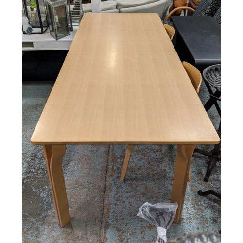 319 - DINING TABLE, contemporary Italian style design, 240cm x 90cm x 73.5cm.