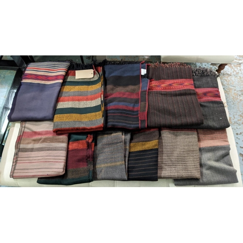 420 - NILA PARMAR DESIGNS THROWS, a collection of eleven, various designs. (11)