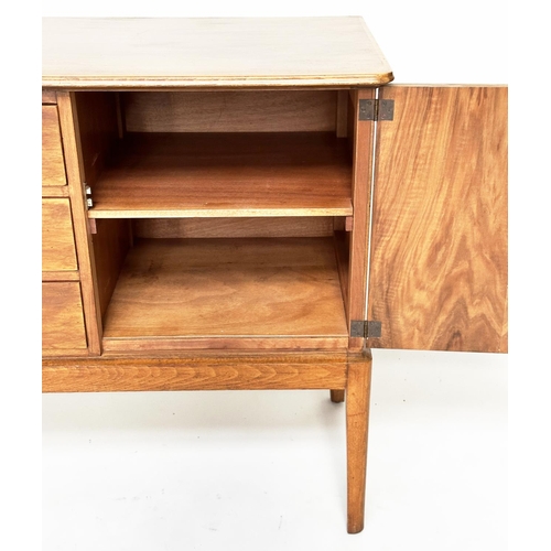 426 - GORDON RUSSELL SIDEBOARD, 1970s walnut with three drawers flanked by panelled doors stamped 'Russell... 