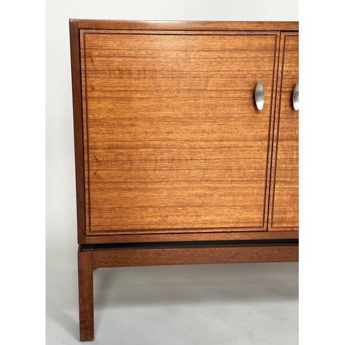 443 - GREAVES AND THOMAS SIDEBOARD, 1970s teak with four drawers and two doors on stile supports, 176cm W ... 