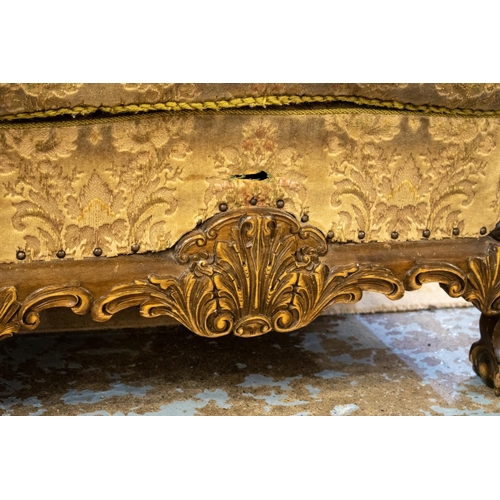 470 - BERGERE SUITE, early 20th century birch and double caned comprising a sofa, 85cm H x 197cm W and a p... 