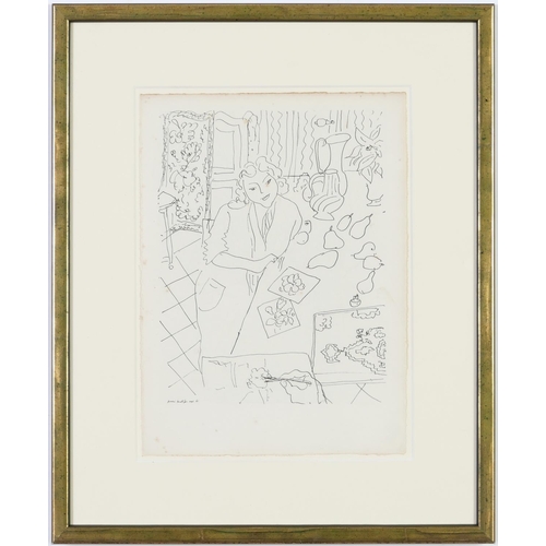 75 - HENRI MATISSE, Deux femmes avec fleurs et poires 1941, signed in the plate, Heligravures on arches p... 