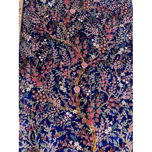 91 - FINE QUM DESIGN RUG, 225cm x 150cm, tree of life.