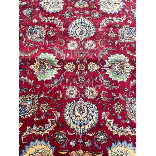 97 - FINE PERSIAN SHAH ABBAS DESIGN TABRIZ CARPET, 390cm x 295cm.