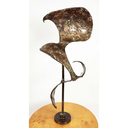 341 - CONTEMPORARY SCHOOL SCULPTURE, Untitled abstract, 90cm H.