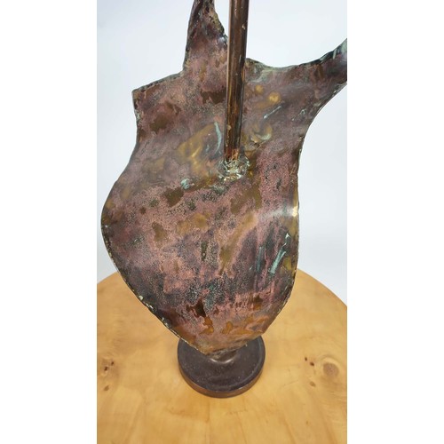 341 - CONTEMPORARY SCHOOL SCULPTURE, Untitled abstract, 90cm H.