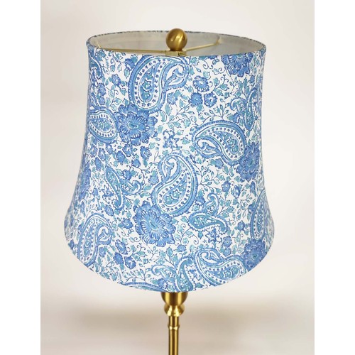 301 - LAUREN RALPH LAUREN TABLE LAMPS, a pair, with patterned shades, 84cm H approx. (2)