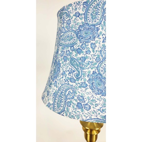 301 - LAUREN RALPH LAUREN TABLE LAMPS, a pair, with patterned shades, 84cm H approx. (2)