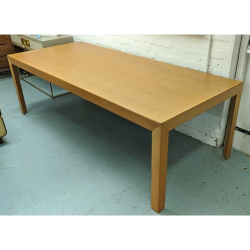 311 - DINING TABLE, contemporary, light wood construction, 240cm x 100cm x 75cm.