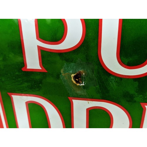 417 - PURE DRUGS, vintage style enamel sign, aged finish, 37.5cm x 29cm.