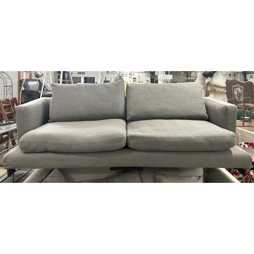 506 - CAMERICH LAZY TIME SOFA, in grey upholstery, 235cm x 100cm x 80cm H.