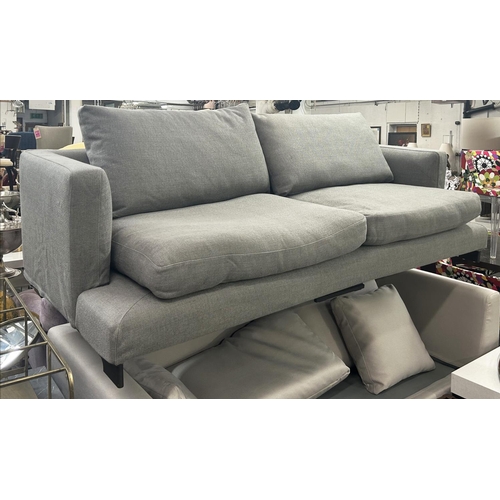 506 - CAMERICH LAZY TIME SOFA, in grey upholstery, 235cm x 100cm x 80cm H.