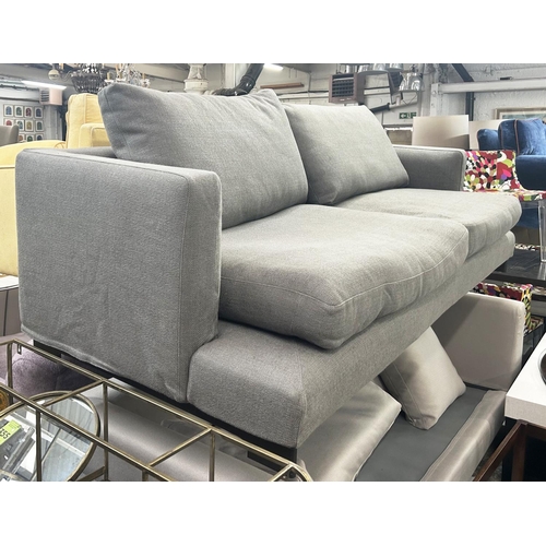 506 - CAMERICH LAZY TIME SOFA, in grey upholstery, 235cm x 100cm x 80cm H.