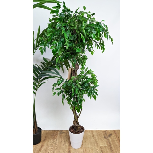 372 - FAUX PLANTS, a collection of three, each differing, 17cm H at tallest approx. (3)