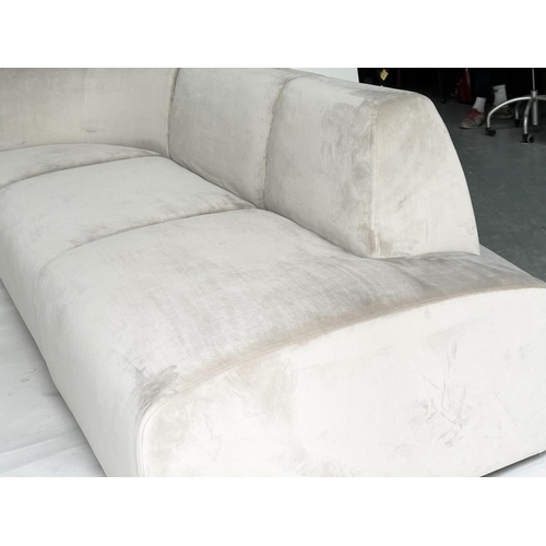 427 - INFINITY SECTION SOFA, by Space Copenhagen, velvet upholstered, 75cm H x 273cm W.