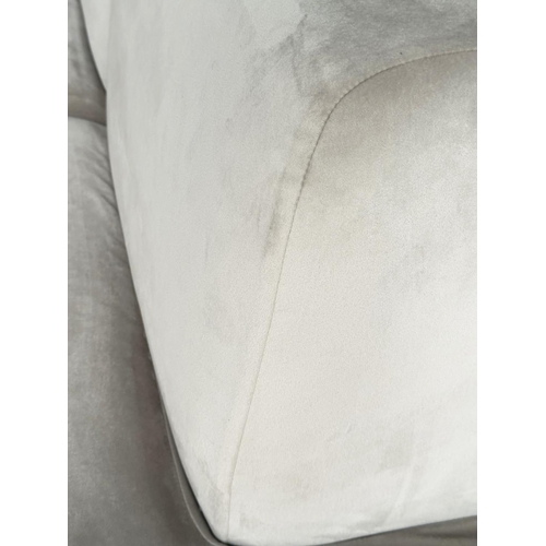 427 - INFINITY SECTION SOFA, by Space Copenhagen, velvet upholstered, 75cm H x 273cm W.