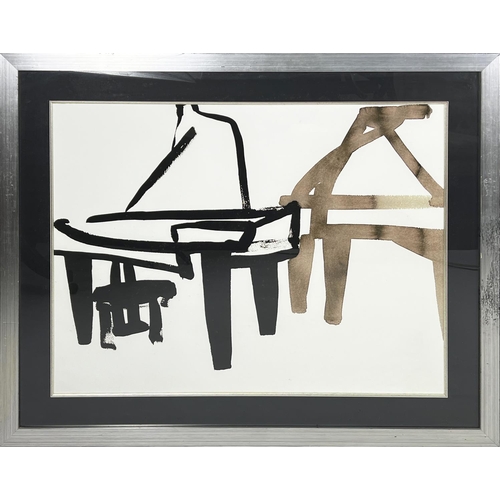 21 - AFTER CEDRIC CHAUVELOT 'Pianos', a pair of prints, each 88cm x 108cm overall, framed. (2)