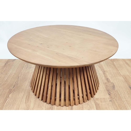 324 - LOW TABLE, 1960's Danish style design, 80.5cm diam x 40.5cm.