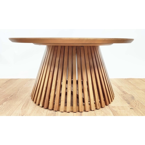 324 - LOW TABLE, 1960's Danish style design, 80.5cm diam x 40.5cm.