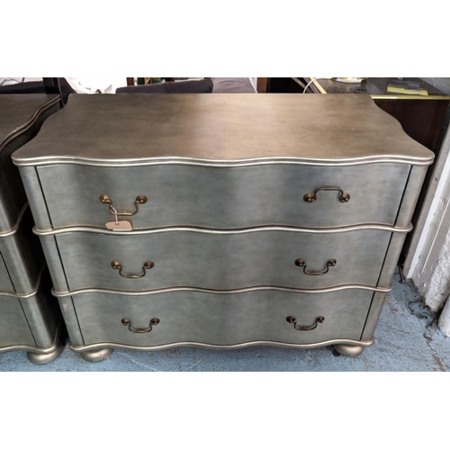 347 - JULIAN CHICHESTER REGENCY WAVE CHEST, 110cm W x 57cm D x 86cm H.