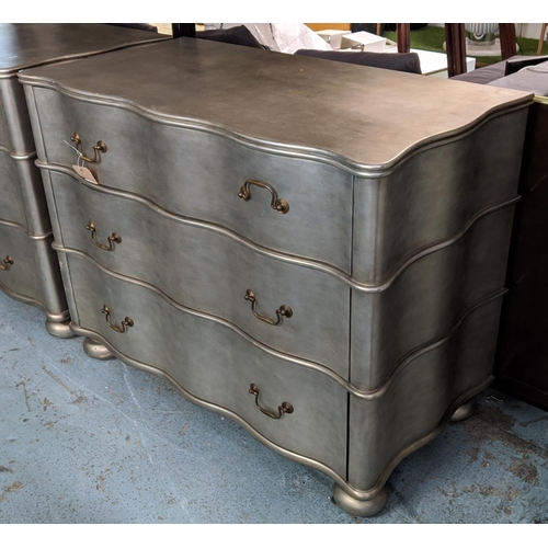 347 - JULIAN CHICHESTER REGENCY WAVE CHEST, 110cm W x 57cm D x 86cm H.