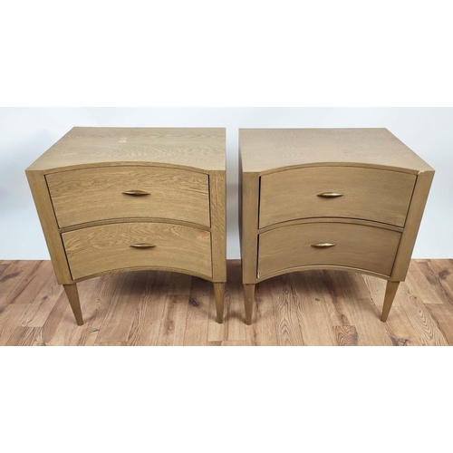 348 - JULIAN CHICHESTER BEDSIDE TABLES, a pair, each 61cm W x 46cm D x 68cm H. (2)