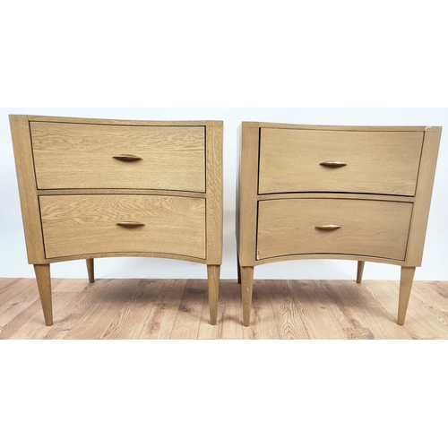 348 - JULIAN CHICHESTER BEDSIDE TABLES, a pair, each 61cm W x 46cm D x 68cm H. (2)