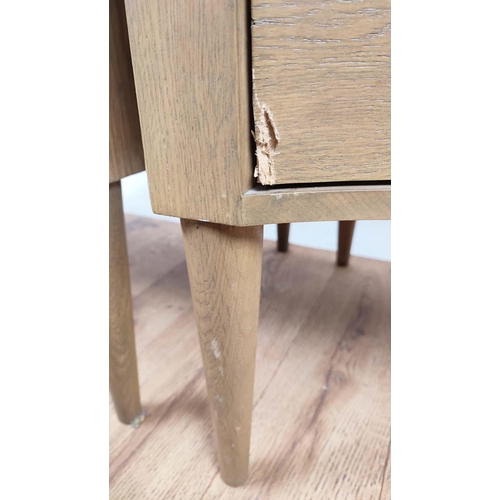 348 - JULIAN CHICHESTER BEDSIDE TABLES, a pair, each 61cm W x 46cm D x 68cm H. (2)