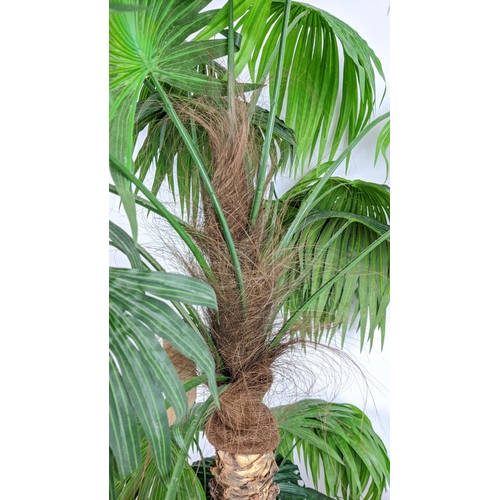 369 - FAUX PALM TREE, in pot,178cm H.