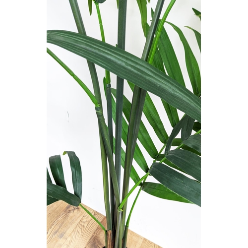 372 - FAUX PLANTS, a collection of three, each differing, 17cm H at tallest approx. (3)