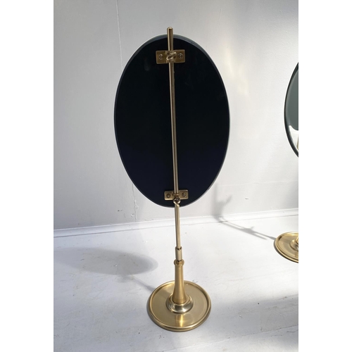 404 - TABLE TOP DRESSING MIRRORS, a pair, 1950s Italian style, 63cm H at tallest approx. (2)